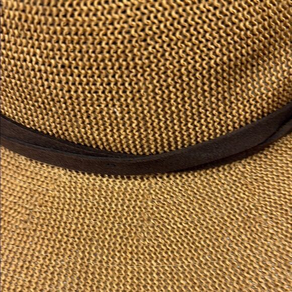 WYETH Brown Part Paper Panama Style Hat One Size main image 7